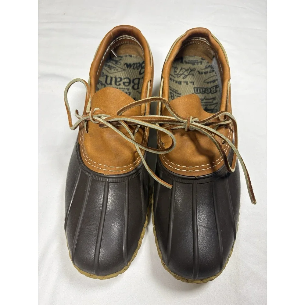 LL Bean Men's Size 9 M Rubber Mocs Bean Boots Low Duck Rain Shoes Made in USA